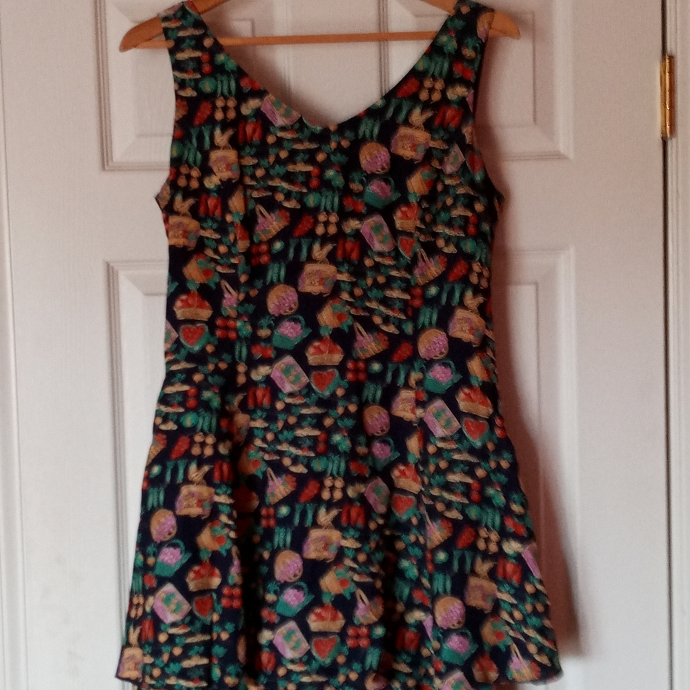 E. D. Michaels Ruffled Skater Dress